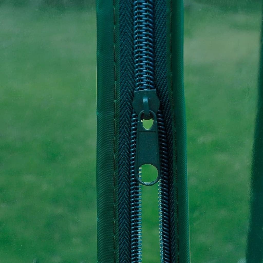 vidaXL Greenhouse Transparent Green PVC Cover 4 Tier