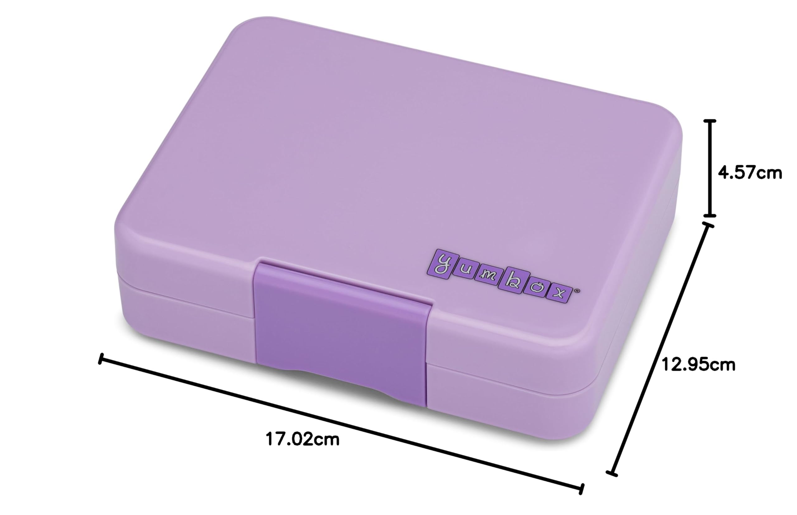 Yumbox Caja de aperitivos a prueba de fugas, sin BPA, 3 compartimentos para niños y adultos, portátil, ligero y fácil de limpiar, ideal para frutas, verduras, galletas