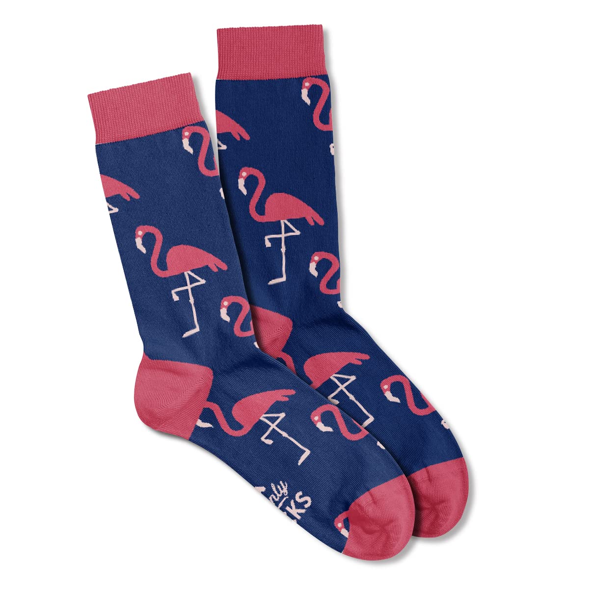Men's Socks Flamingo Design Pattern Cotton Present Gift Keepsake for Him Casual UK Size 6-11