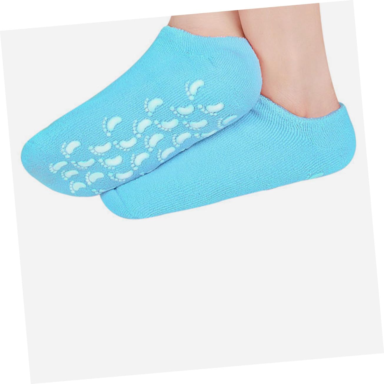 Calzini Idratanti per Piedi Spa 3 Paia Taglia Unica in Cotone | Gels Antiscivolo, Riutilizzabili per Salone e Massaggio, Protezione Dalla Secchezza e Ruvidità