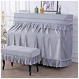 Multifonction : la demi-housse de piano peut être utilisée comme couverture de piano électrique, couverture de piano droit et housse pour meubles de maison. C'est un article de décoration pour la maison, le restaurant, la librairie, le club et d'autres scènes