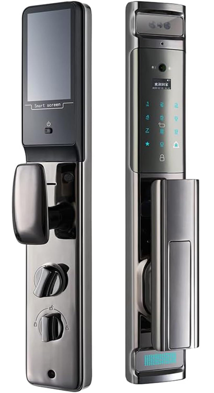 Alink Smart Lock with Camera,Face Recognition,Fingerprint, Biometric, Digital, App Control for Home Office Apartment-6068 Mortise