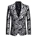 Cloudstyle Cloud Style Men's Dress Floral Suit Notched Lapel Slim Fit Stylish Blazer