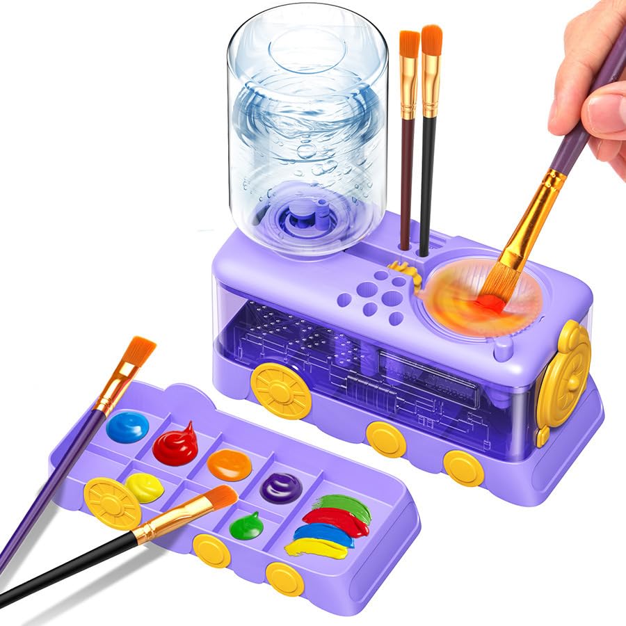 Paint Brush Cleaner with Paint Tray