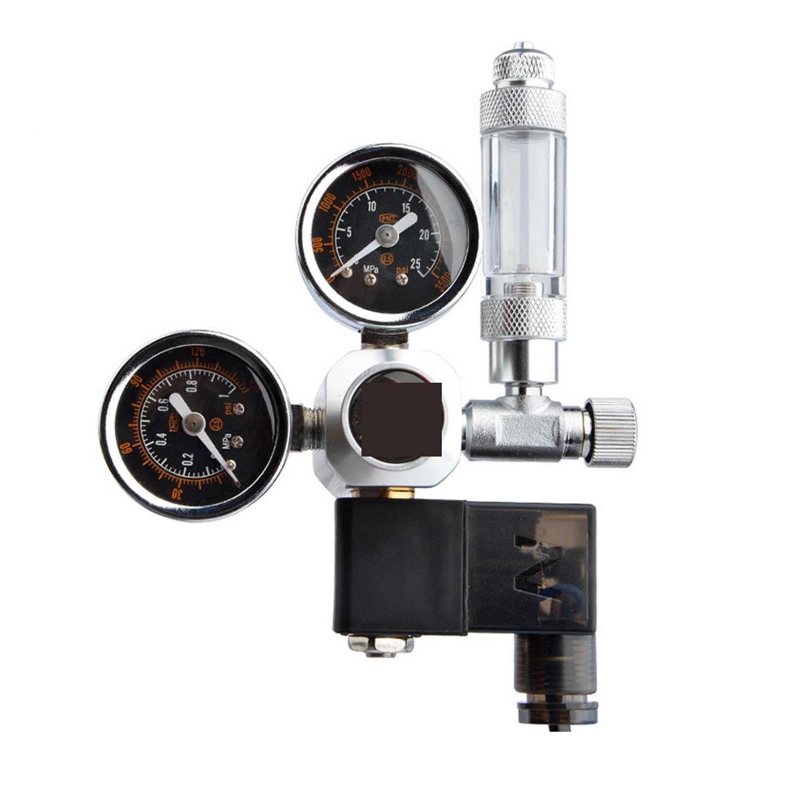 Reduktor ciśnienia CO2, DIY akwarium regulator CO2 zestaw z cewką magnetyczną zawór zwrotny akcesoria do akwarium system kontroli CO2 zestaw generatora reaktora