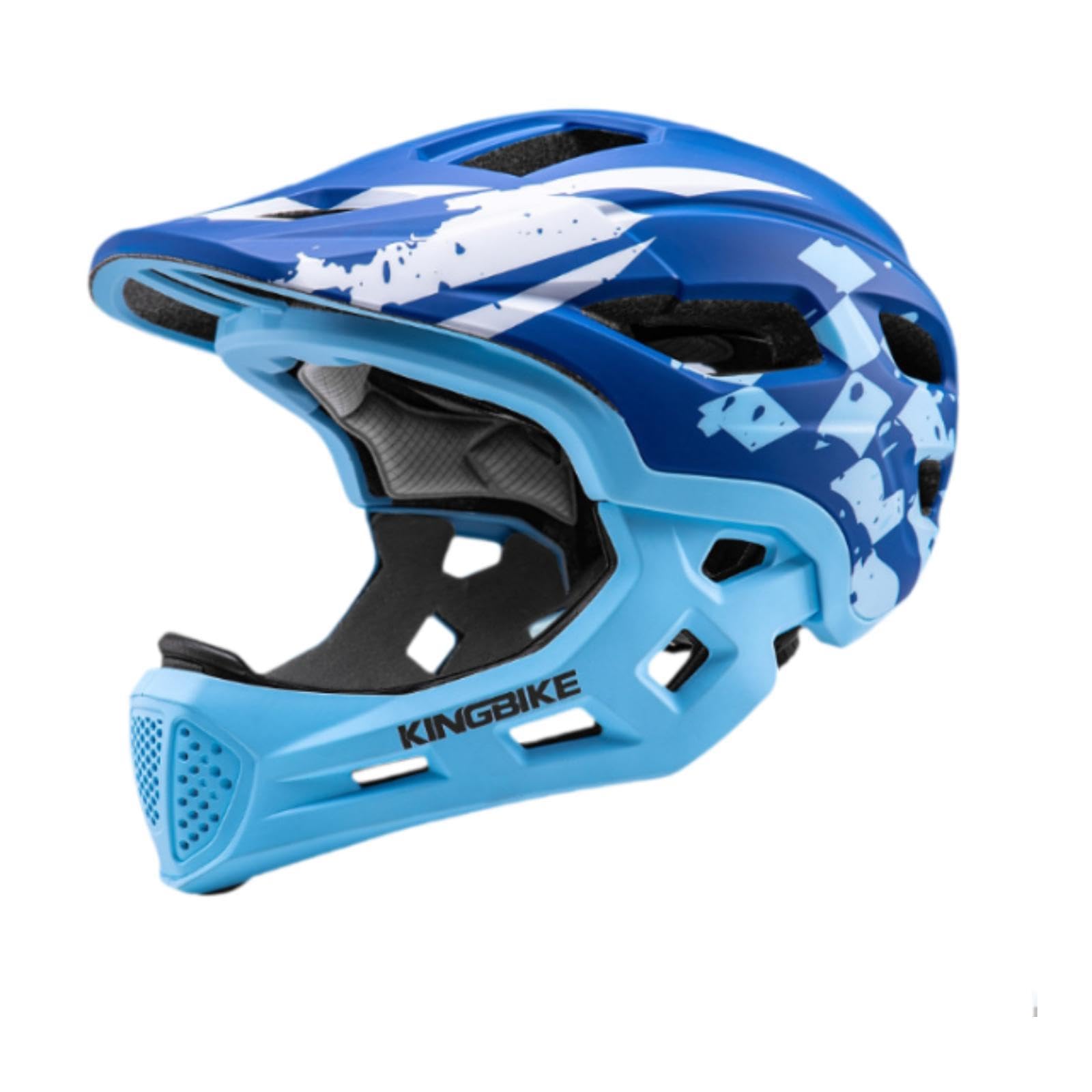 Harilla Casque de Vélo pour Enfants, Casque de Cyclisme pour Skateboard, Accessoires Cyclisme pour Enfants, Casque Intégral Réglable Antichoc pour Skateboard, Vélo, Roller, Bleu