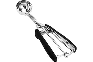18/8 Stainless Steel Dough Scoopers for Baking, Cupcake Scooper with Trigger