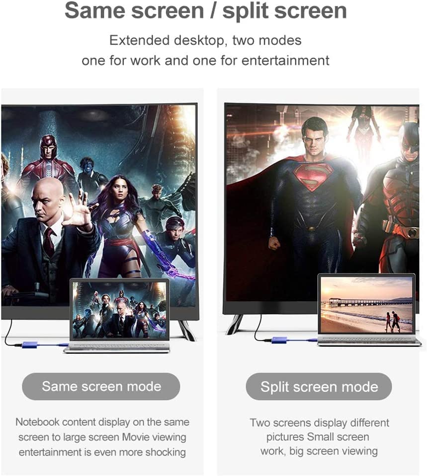 ETZIN USB to HDMI Adapter, USB 3.0/2.0 to HDMI Cable Multi-Display Video Converter- PC Laptop Windows 7 8 10,Desktop, Laptop, PC, Monitor,... - Image 6