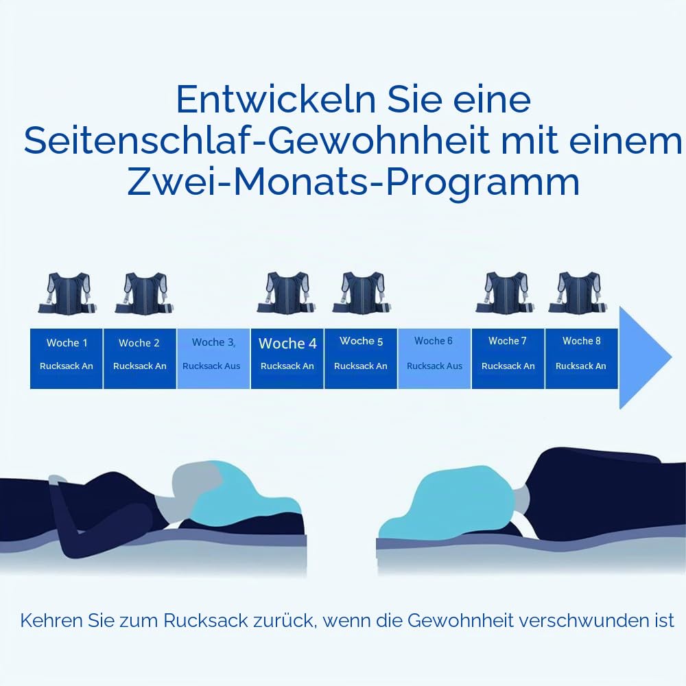 Seitenschlaf-Rucksack Anti-Schnarch-Hilfslösung Schlafposition-Trainer (L)
