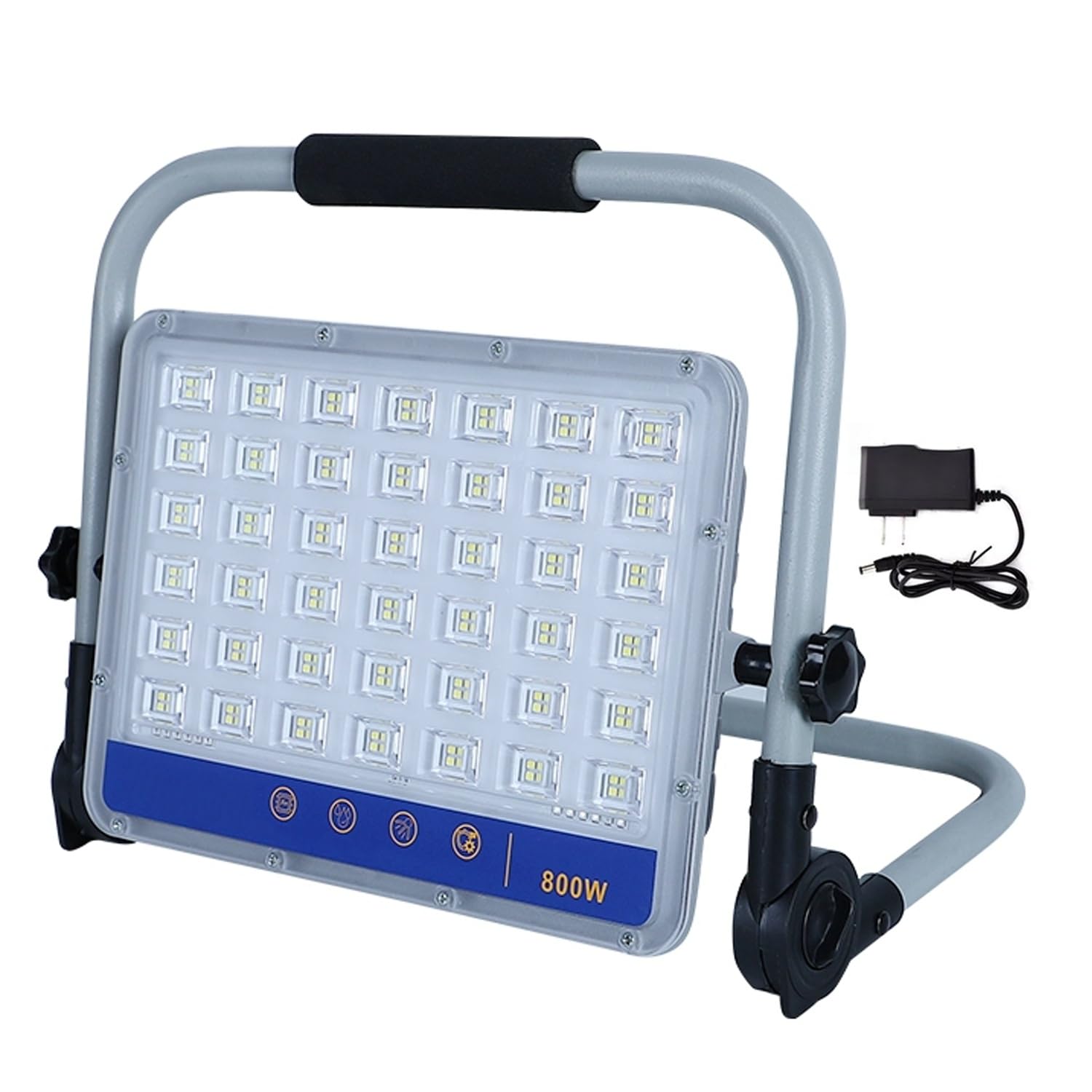 Faretto led da esterno super luminoso 600W 800W, luci di sicurezza portatili IP66 impermeabili, lampada da campeggio con luce potente, illuminazione di emergenza per cantieri edili(600W)
