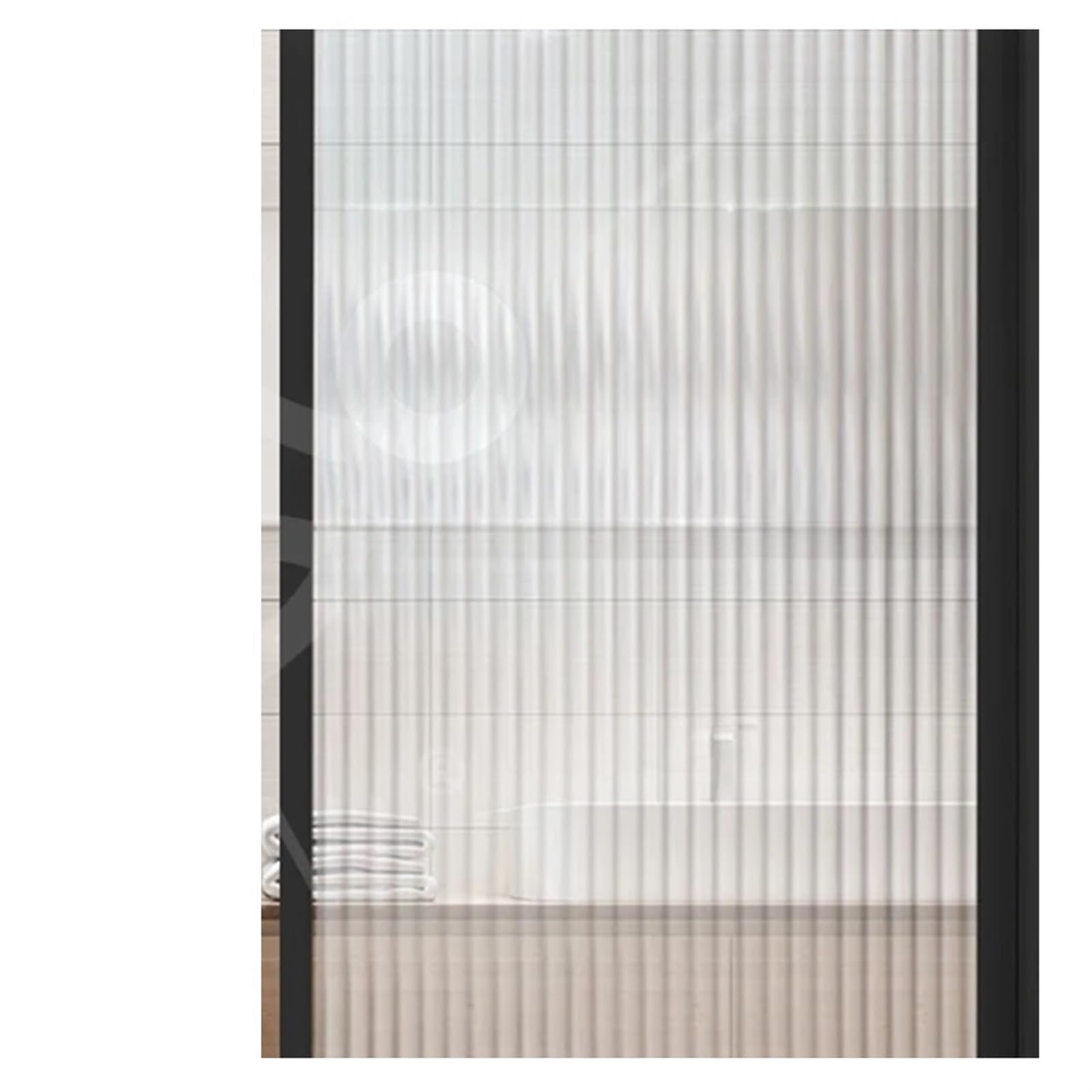 Frosted Glass Window Film Sun Blocking Tinting Home Bathroom Door Covering Matte White Privacy Self Adhesive Sticker for Glass Windows(Translucent no glue,60X100CM)