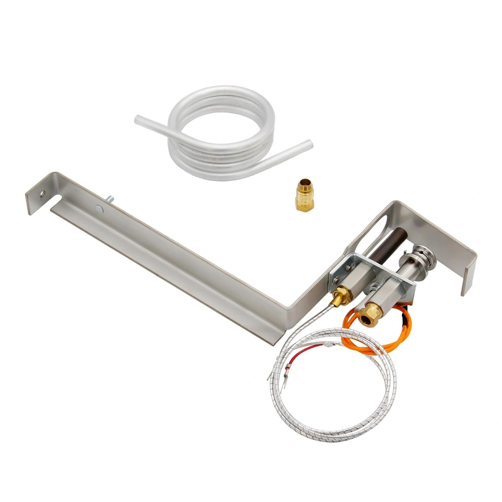 HAXPLT1931 - Piloto de gas natural para calentador de piscina Hayward H-Series Ed1 Style H1501C, incluye tubo de montaje piloto y accesorios y termopila