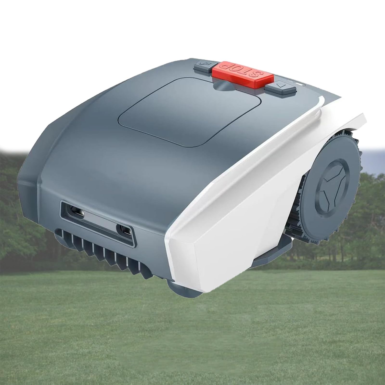 CortacéSped RobóTico, CortacéSped AutomáTico con NavegacióN Precisa Y EvitacióN De ObstáCulos, Robot CortacéSped, Capacidades Todoterreno, PlanificacióN De Rutas, para Cortar CéSped,Grey