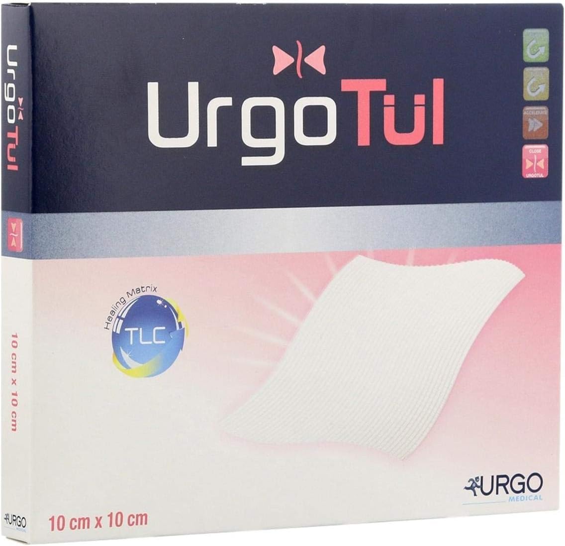 Urgotul Soft Polymer Wound Dressing - 10cm x 10cm - 5 Dressings