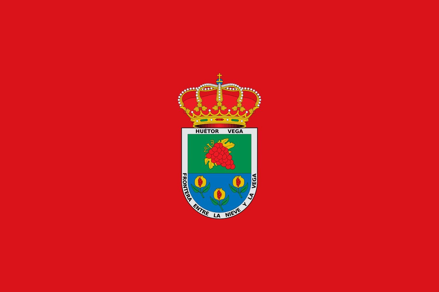 Drapeau XL Huétor Vega Granada grand format de haute qualité pour intérieur et extérieur
