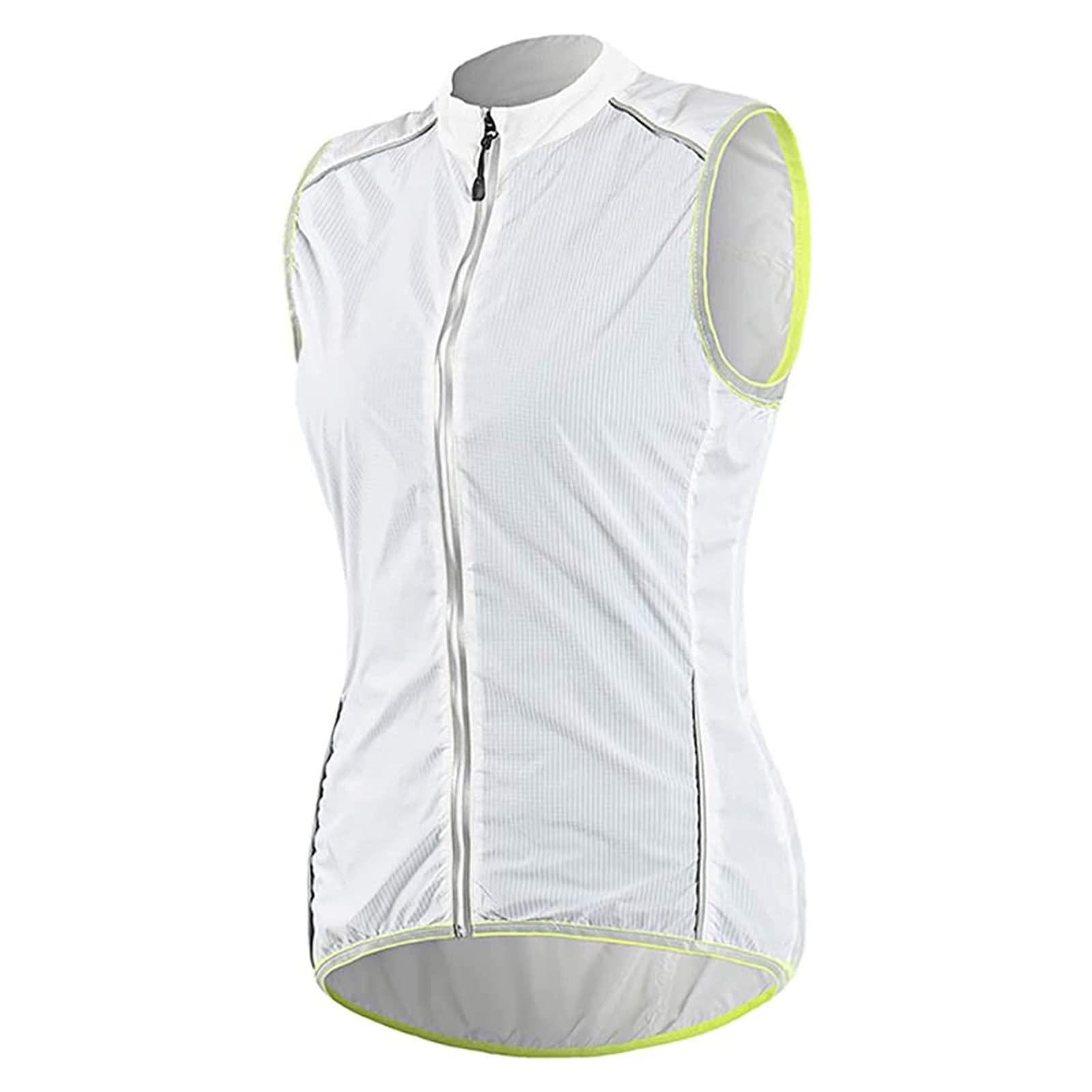 IQOAIJ Damen Fahrradweste Reflektierend Windstopper Winddicht Laufweste Atmungsaktiv Softshell Outdoor