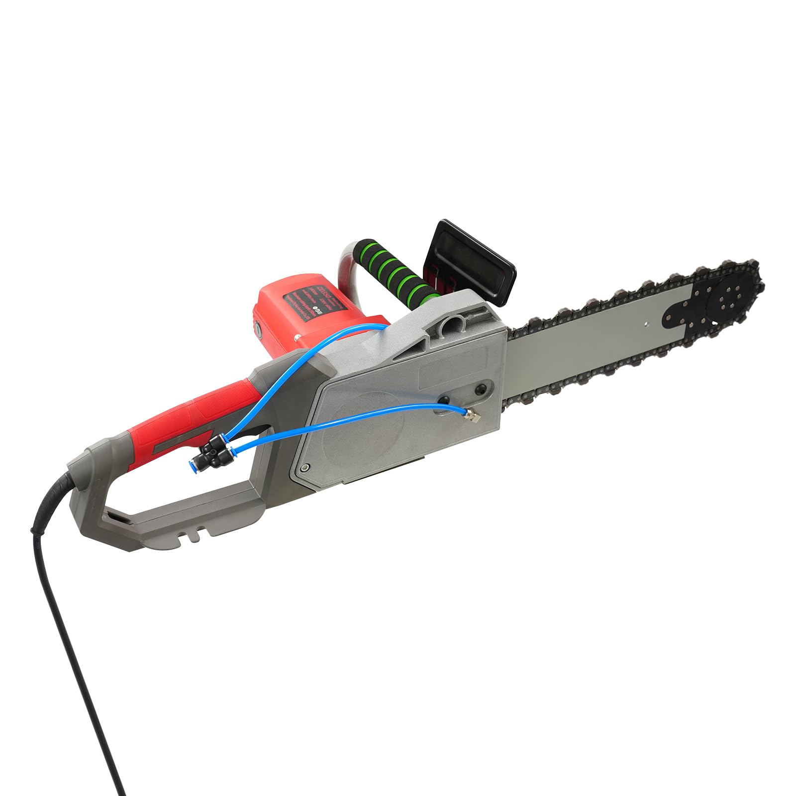 Elektryczna piła do cięcia betonu, 5800 W, piła łańcuchowa, przecinarka do betonu, 350 mm, głębokość cięcia, łańcuch diamentowy, pompa wodna, bezpyłowa, do betonu, cegły, granitu, prac rozbiórkowych