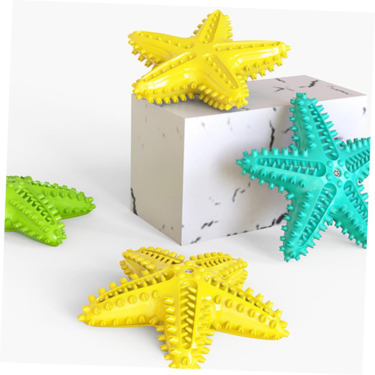 2 Piezas mordedores para Estrellas de mar Juguetes de Cepillo de para Perros Juguetes para Masticar Perros para Cachorros de Navidad para Cepillo de