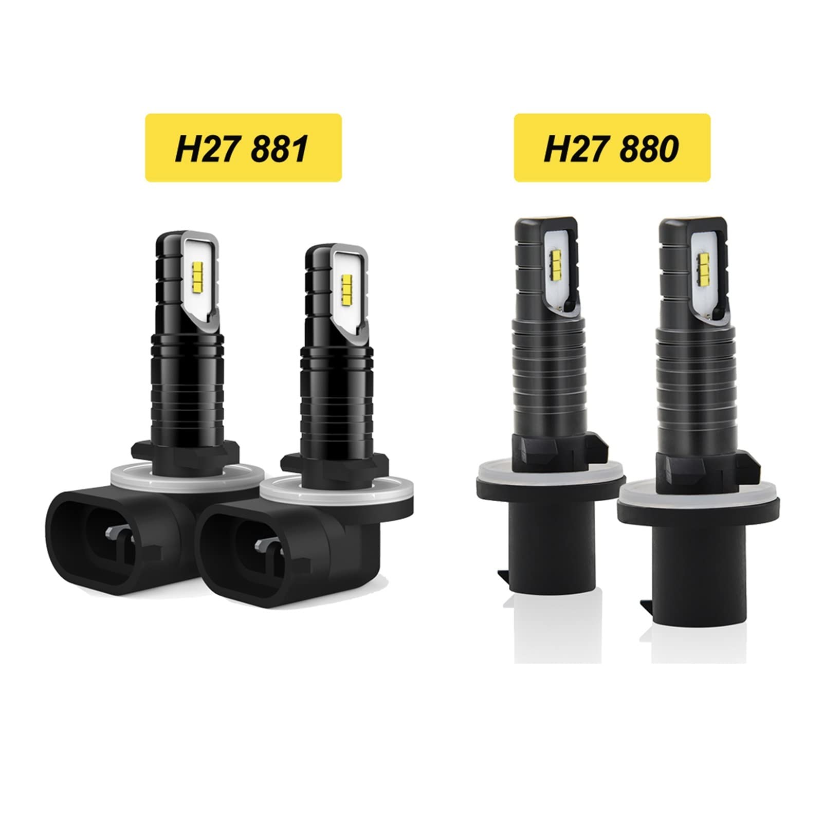 2 pz 120. 0LM H27 LED 6000K Bianco 880 881. PORTATO Lampadina della lampadina della fendinebbia della lampadina Drl. Compatibile for KIA Compatibile for Hyundai Compatibile for Ford Compati