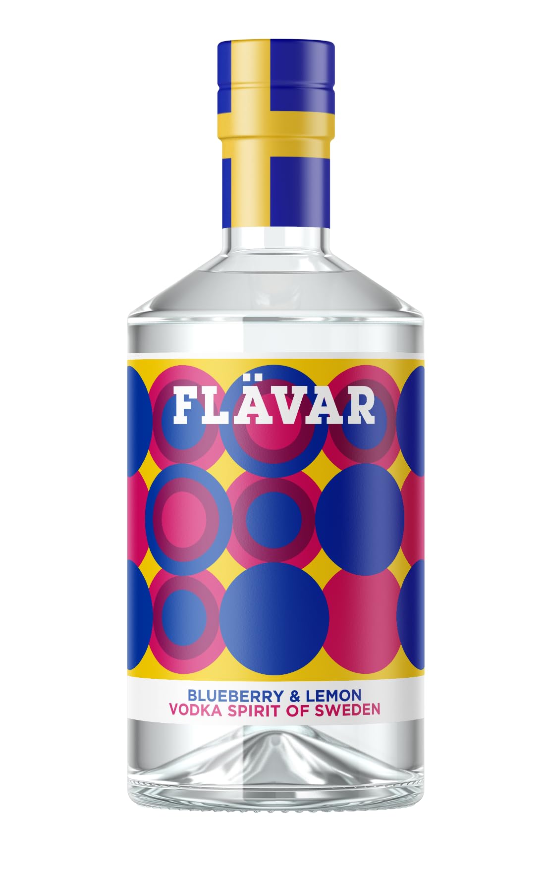 FLÄVAR Blueberry & Lemon Vodka Schnapps, 70cl, 21% ABV.