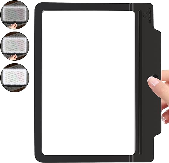 4X Full Page Magnifier Large Vision Magnifying Glass for