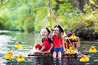 Vista 9 de The Dreidel Company Patos de juguete de pato de goma pirata de San Patricio para niños, proyectos de cumpleaños de baño, regalos para baby showers