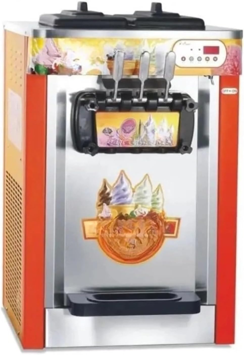 NieKe 1 Full Set Front Panel Block Replacement Parts Soft Ice Cream Makers Accessories Face Plate ，Compatible for MQL ，Compatible for GUANGSHEN ，Compatible for MK ，Compatible for Machines