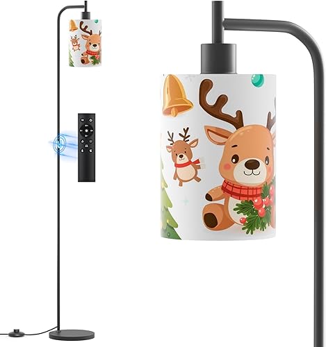 Miniatura 11 de Lámpara de pie con pantalla de lino, lámpara de pie alta regulable con control remoto y 3 temperaturas de color, modernas lámparas de pie de esquina