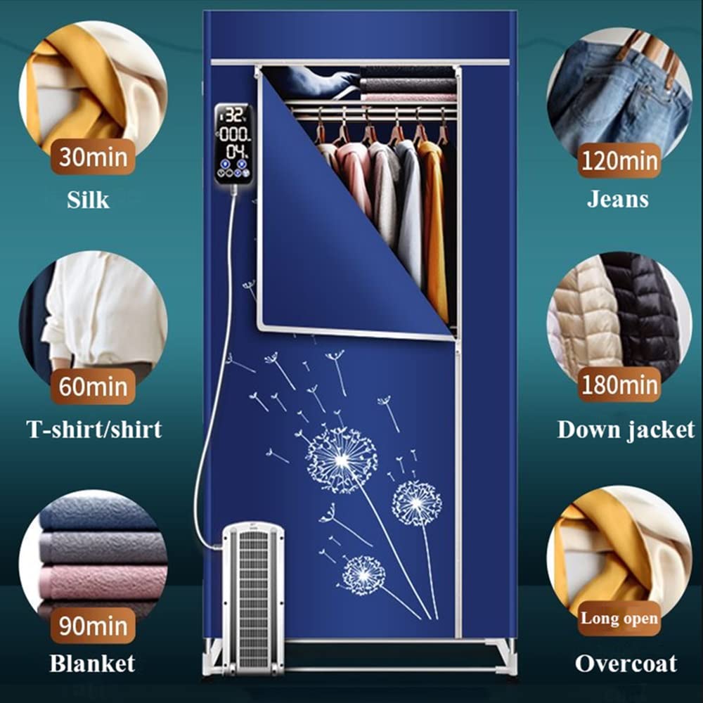 Secador De Ropa Doméstico, Tendedero Eléctrico Plegable De 3 Niveles, Tendedero De Ropa De 1600 W Que Ahorra Energía, Armario De Secado con Aire Caliente para Calcetines,