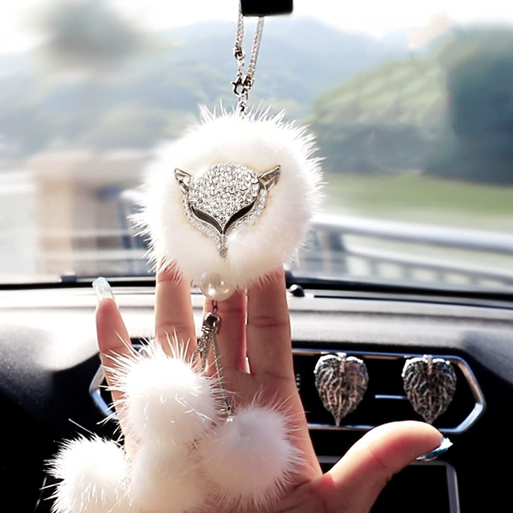 iSpchen Ciondolo Per Specchietto Retrovisore Per Auto, Ciondoli Per Cerchioni Per Auto Con Catena Appesa Perline,Auto Specchietto Decorazioni Ciondolo,Interni Decorazioni Auto,Decorazioni La Casa
