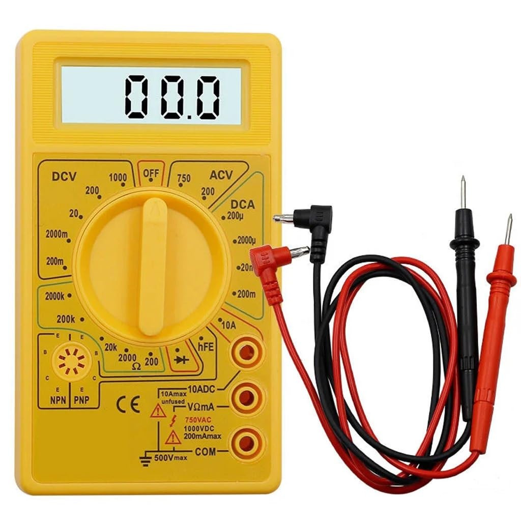 LCD Digital Multimeter Voltmeter Ammeter Ohm Tester High Safety Handheld Meter Electrical Testing Tool
