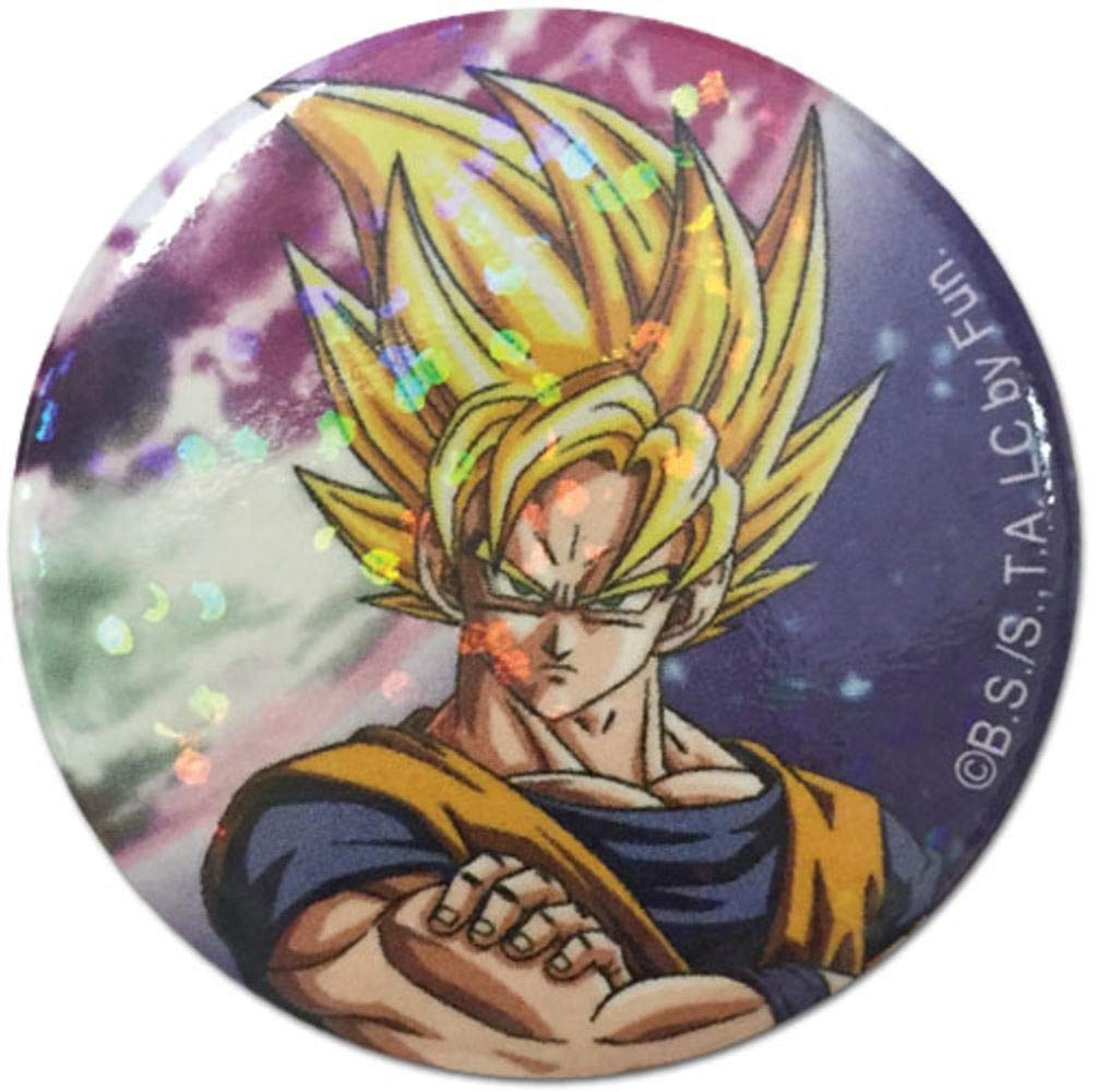 Amazon.com: Dragon Ball Z- Super Saiyan Goku Glitter Button