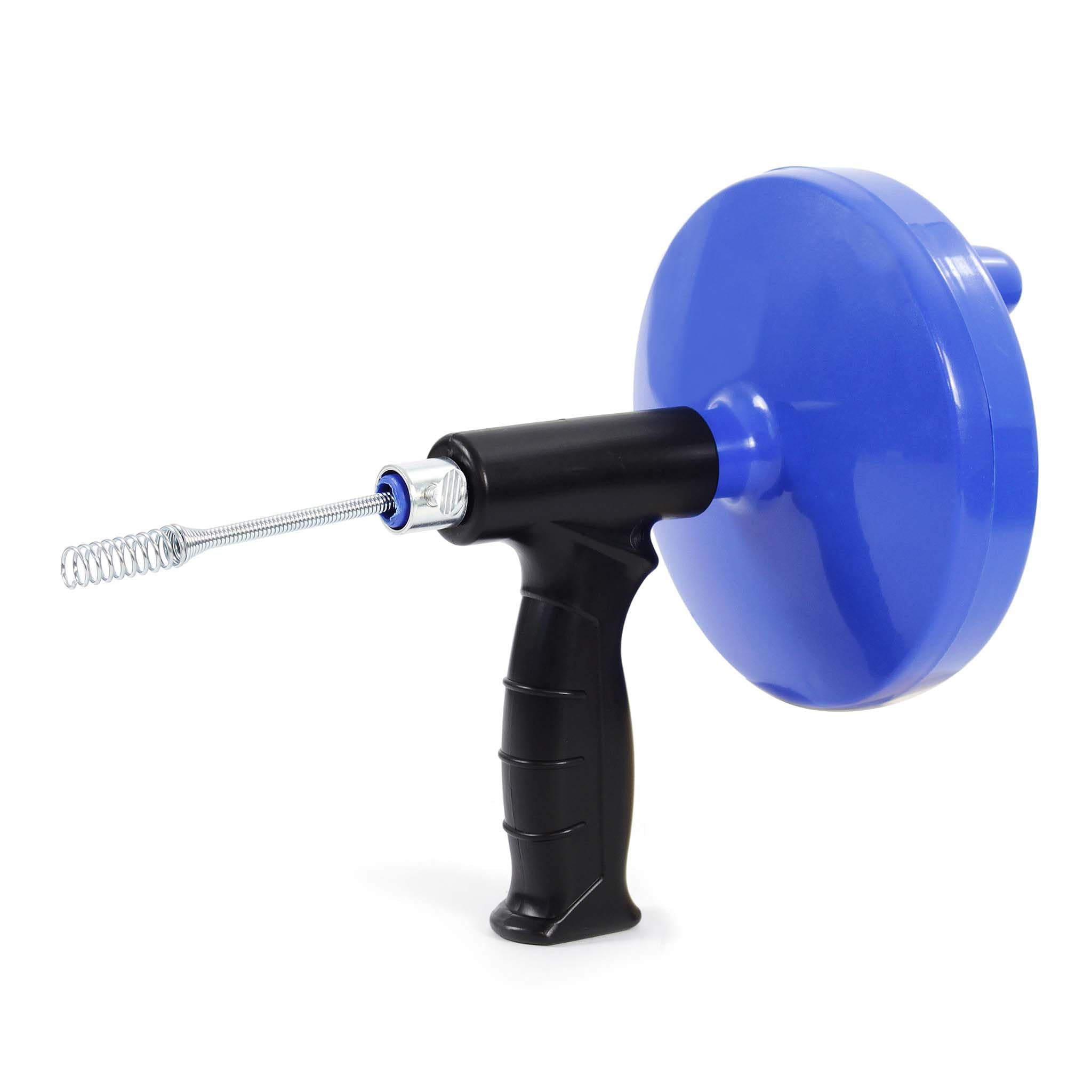 Wiltec Strumento pulizia tubi con filo a spirale estensibile 7,5 m x 6mm Libera scarichi dai capelli