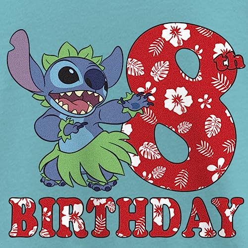 Disney Girl's Lilo & Stitch 8th Birthday Hula Dance T-Shirt2