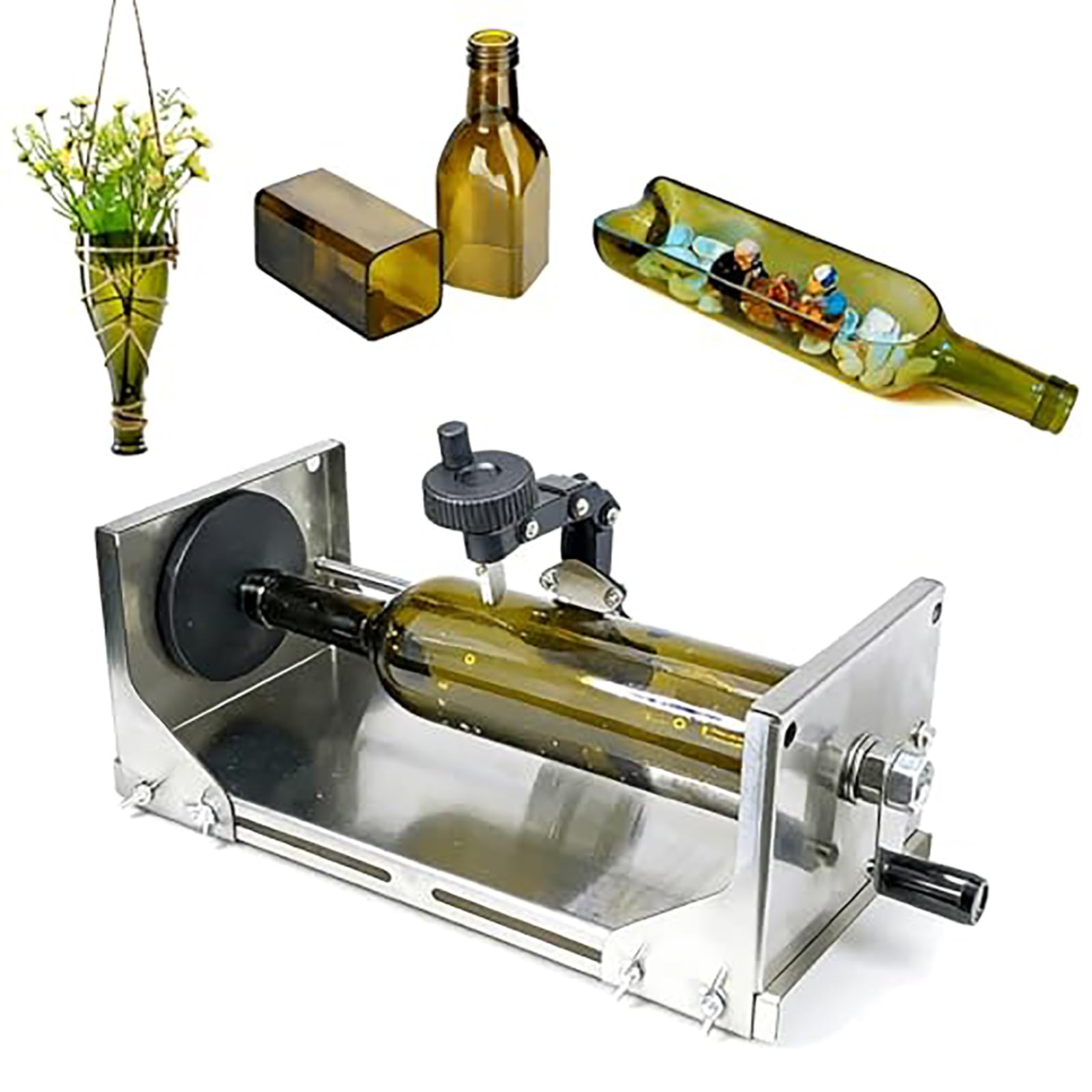 Glasflaschenschneider-Set, Handwerkzeug zum Schneiden von Wein, Bier und runden Flaschen, DIY Handwerk und Heimprojekt Zubehör
