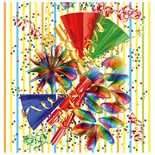Susy Card Serviette 33/3/20 Karneval, 20-er Packung, eingeschweißt, A3 Cover