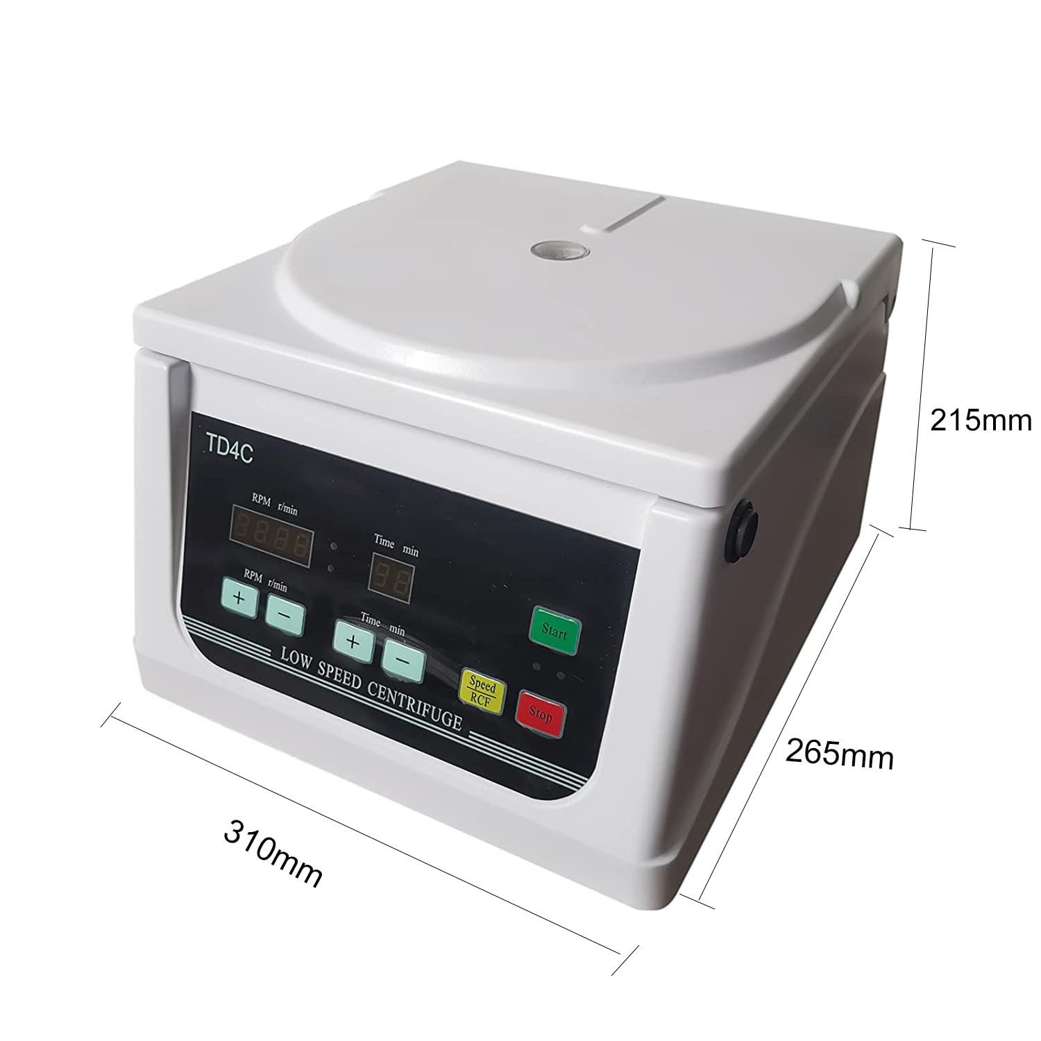 Centrifuga da Laboratorio,Centrifuga PRP con display digitale,Macchina Centrifuga Plasma,Banco Tempo e Velocità Regolabili, Promemoria per Gli Allarmi,Mainengine+-4 * 50mL