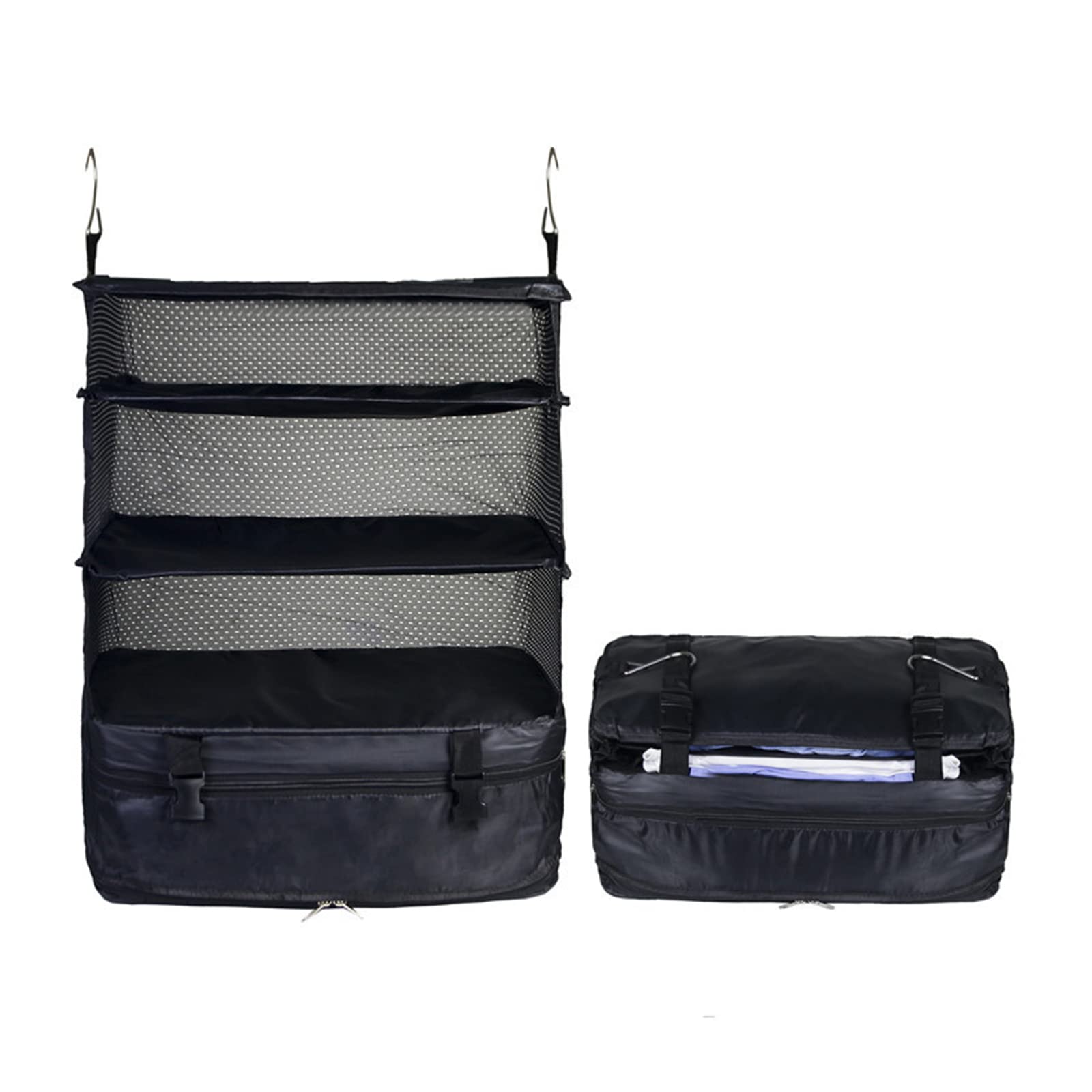 Jazuaiao User Friendly Hanging Organizers Multi Layer Hanging Storage Pouches for Efficient Space Utilization Travel Bag for Clothes Men