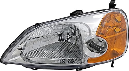 Miniatura 9 de Para Honda Civic Sedan faro lámpara 2001 2002 2003 halógeno pasajero lado derecho