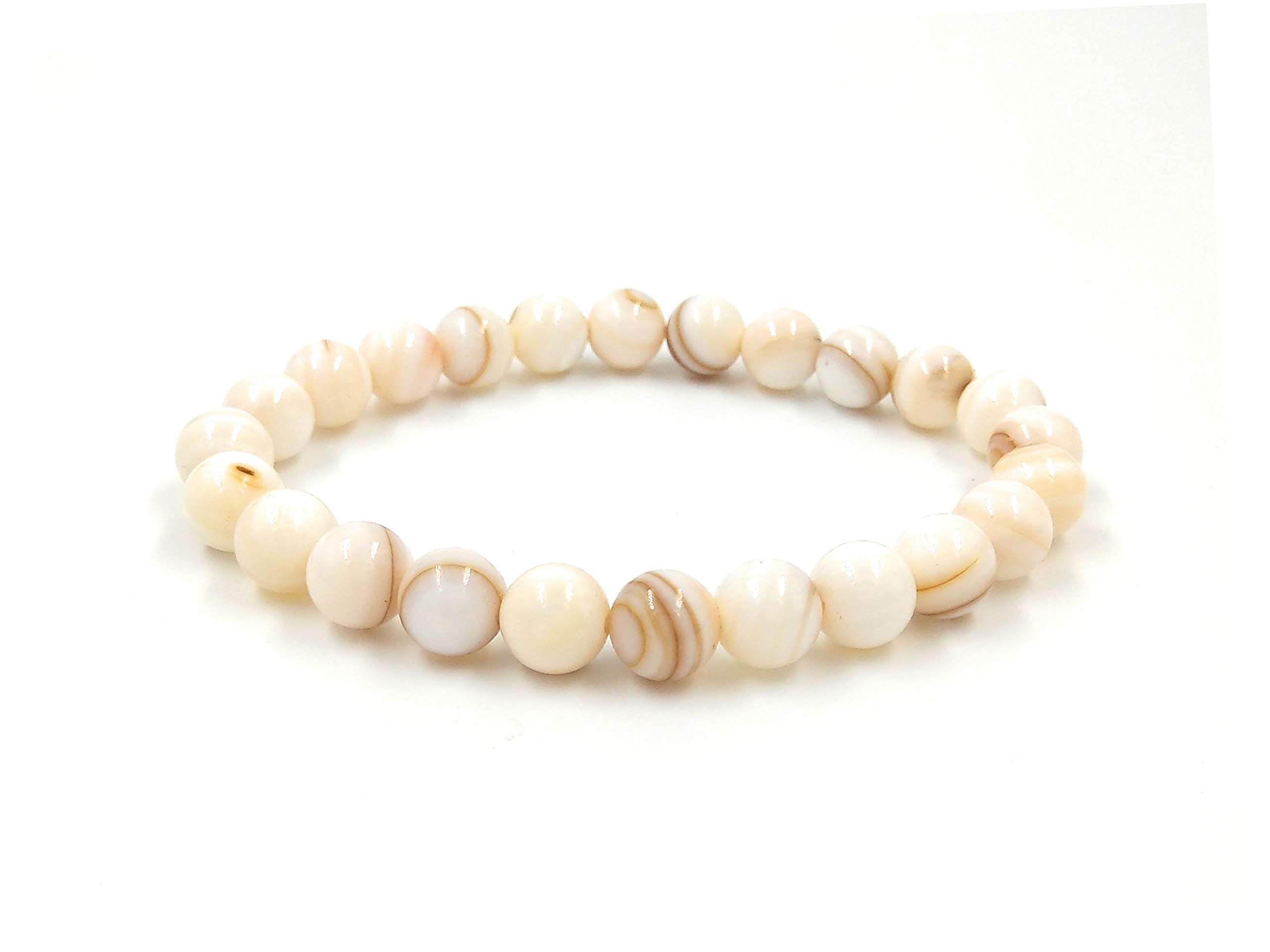 SHINDE EXPORTSNatural Semi Precious Gemstone Bracelet Crystal Round Loose Beads for Men & Women. 8mm