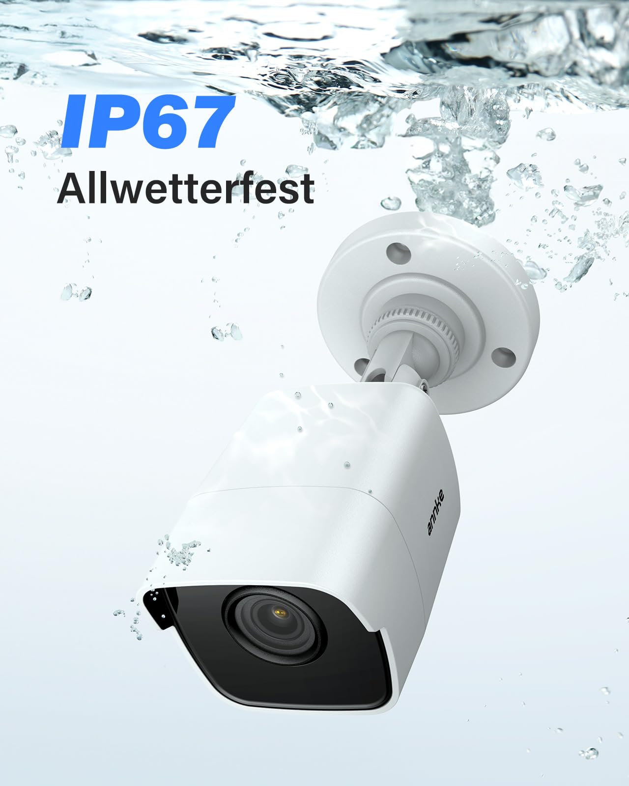 ANNKE 5MP Überwachungkamera Set Aussen mit Person- und Fahrzeugerkennung | 3K Lite 8CH CCTV DVR Recorder mit 2TB Festplatte, 8x Kabelgebundenes Analog Kameras Videoüberwachung, 30M IR Nachtsicht, IP67