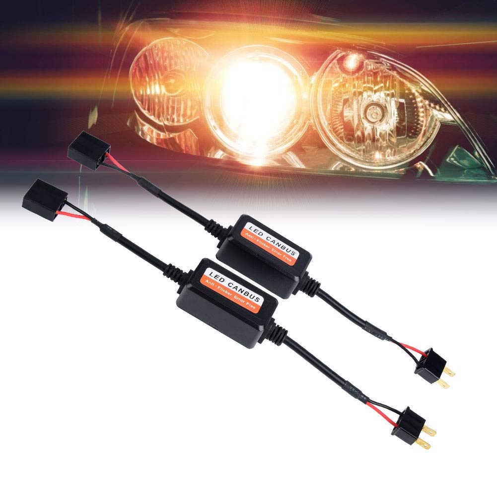 Anti Erreur H7 Adatto Per Resistenze Per H7 Led Adatto Per 2pcs Led Decoder,Car Led Headlight Decoder Radio Anti Interference Error Canceler Filter Warning Error Decoder