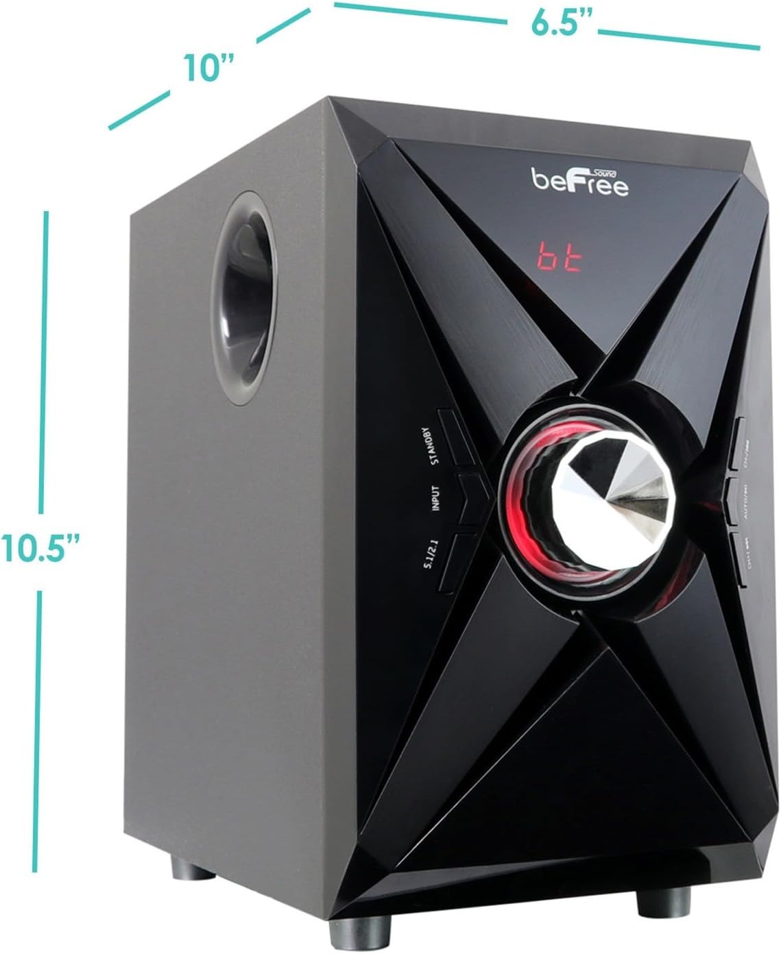 BEFREE SOUND BFS-420 Bluetooth Home Theater System, Red