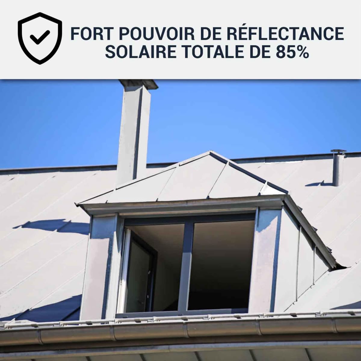 ARCANE INDUSTRIES Coolroof, toiture métallique étanche, anticorrosion - 2.5 L Blanc