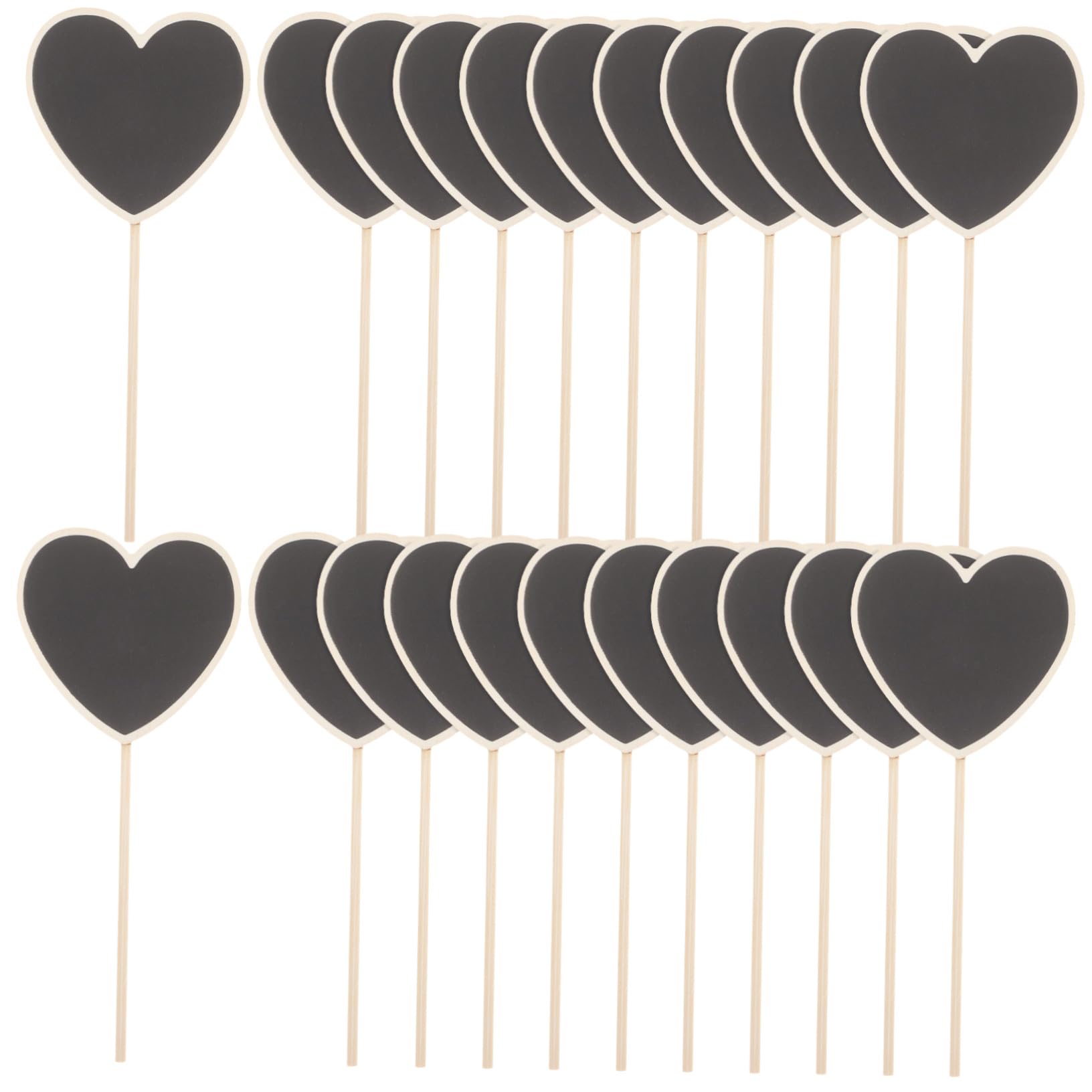 VICASKY 120 Pièces Marqueurs Jardin Forme de Cœur Étiquettes Plantes Durables Piquets Décoratifs pour Classification et Décoration Faciles à Insérer pour Jardiniers et Amateurs de Plantes