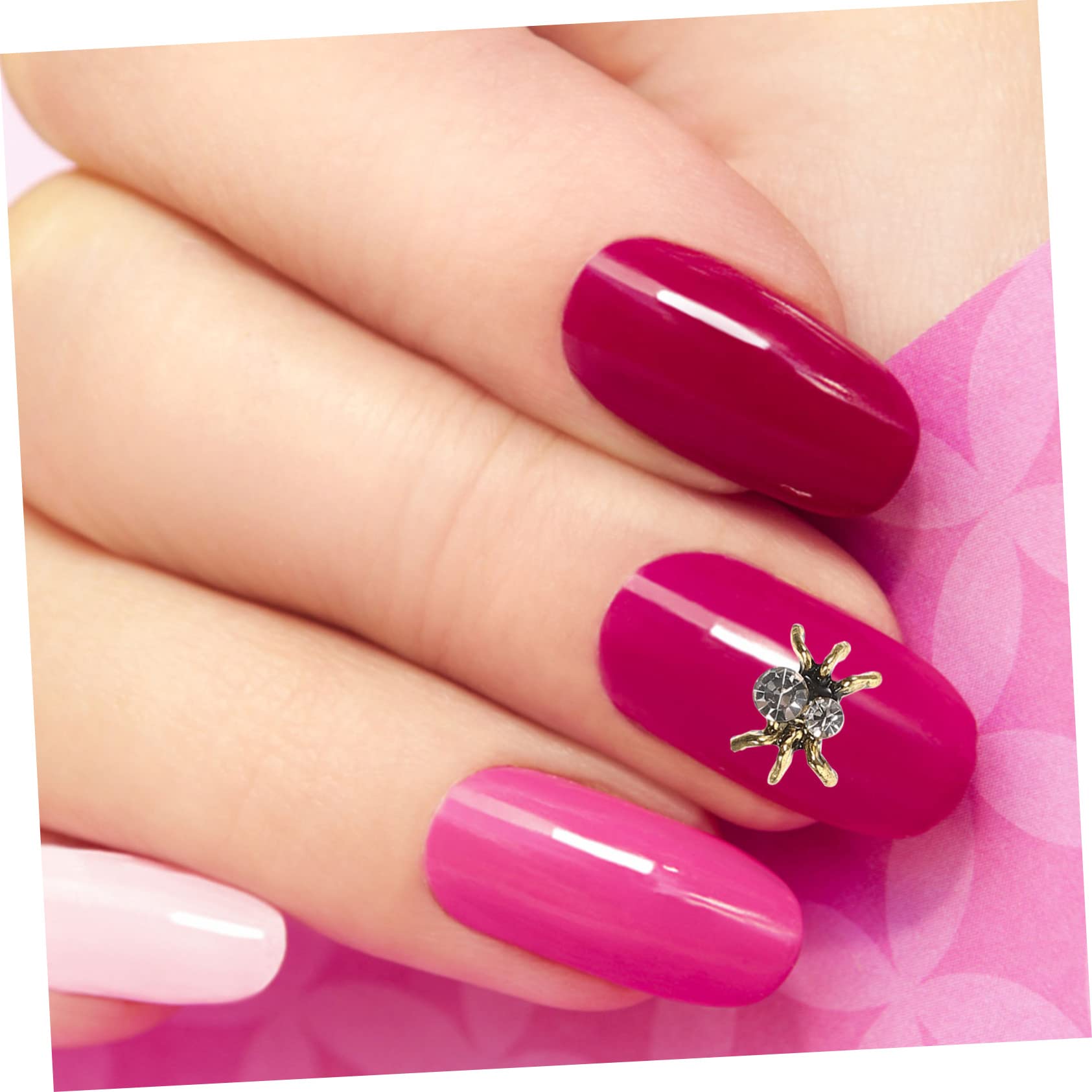 5 Set Gioielli Con Diamanti Per Unghie Fascino Delle Unghie Buio Metallico Decorazioni Unghie Fake Nails Ciondoli Per Unghie Di Ragno Ciondoli Per Unghie 3d Metallo 30 Pezzi*5