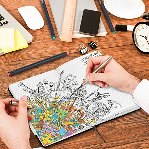 Huhuhero-Notebook-Journal-Classic-Ruled-Hard-Cover-120Gsm-Premium-Thick-Paper-with-Fine-Inner-Pocket-Black-Faux-Leather-for-Journaling-Writing-Note-Taking-Diary-and-Planner-58251