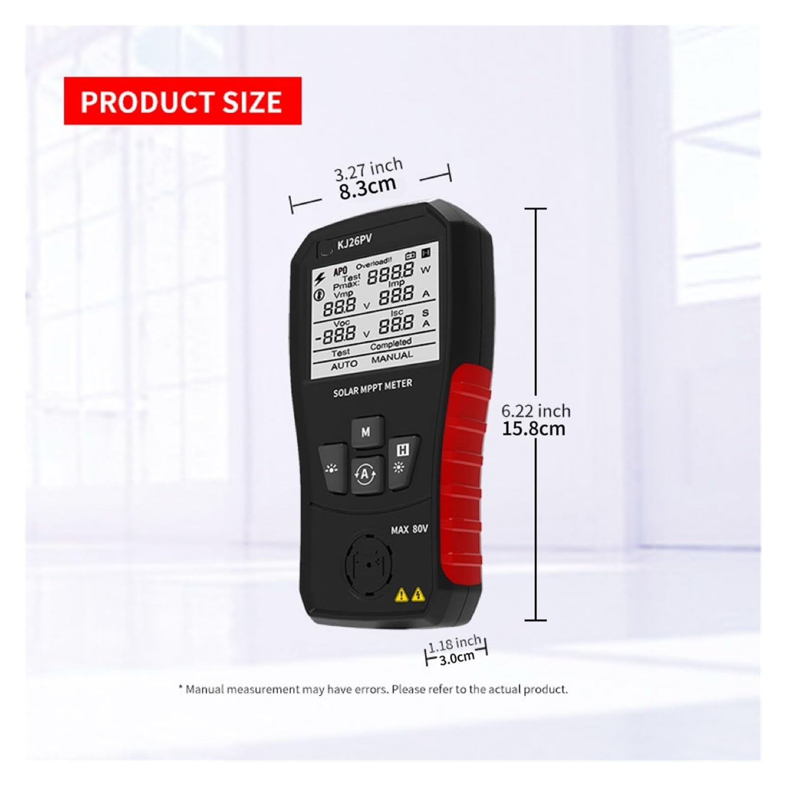 MPPT-Tester for Solar-PV-Module, automatischer Leistungsmesser zur Verfolgung des maximalen Leistungspunkts,Genaue Messungen