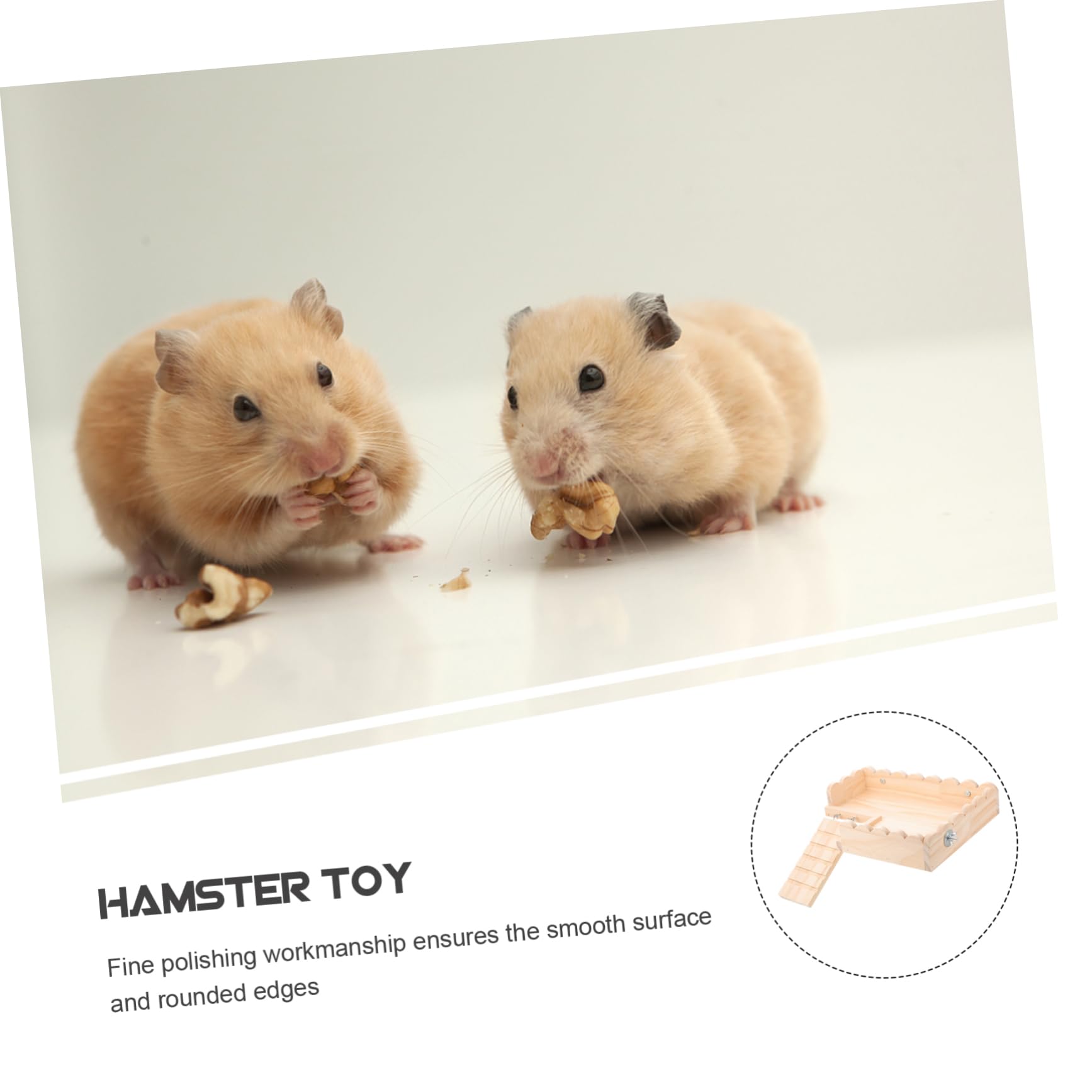 INOOMP Hámster De Juguete Plataforma para Hámster Juguete De Madera Conejillo De Indias Tablero Hámster Tablero Plataforma De Madera para Mascotas Plataforma De Madera para Hámster