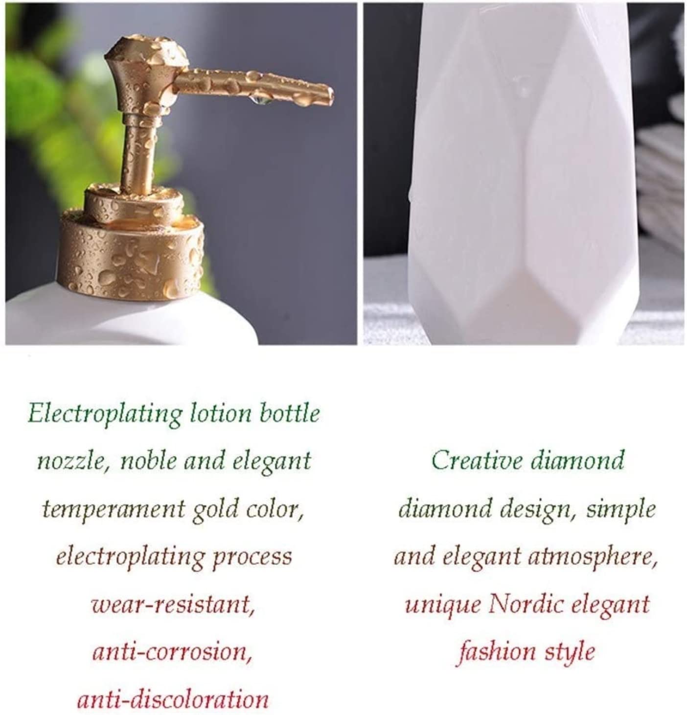 Zestaw Łazienkowy Zestaw Akcesoriów Łazienkowych 5 Sztuk Matowy Ceramiczny Wzór Diamentowy Do Kąpieli Kolekcja Ozdoba Mycia Wystrój Pojemniki(White)